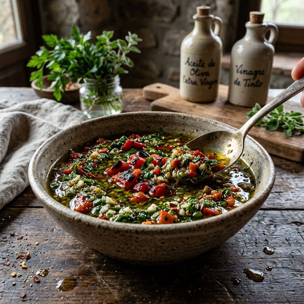 Chimichurri casero: la versión HDC con pimentón asado