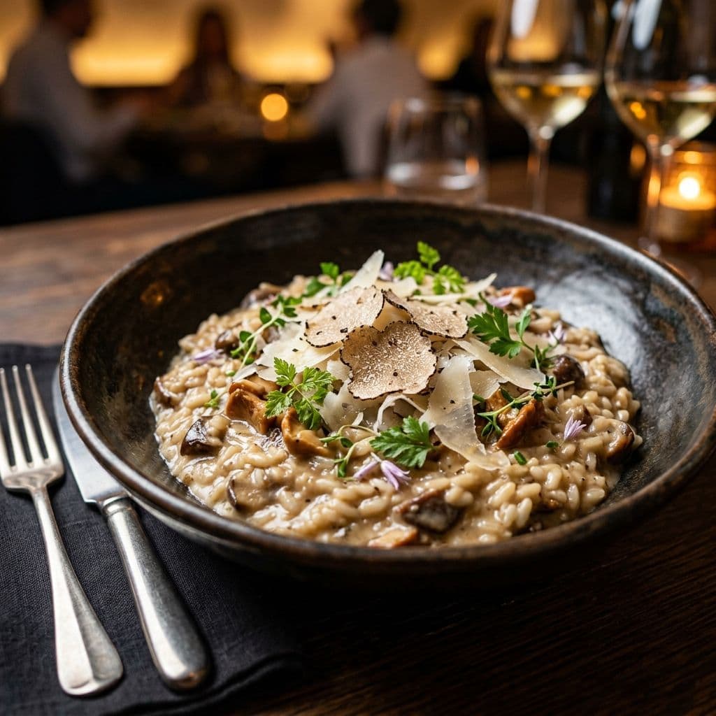Risotto de Setas Silvestres y Trufa